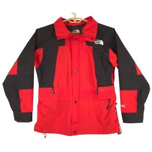 The North Face Gore-Tex Jacket Red Black Colorblock Coat‎ Size S